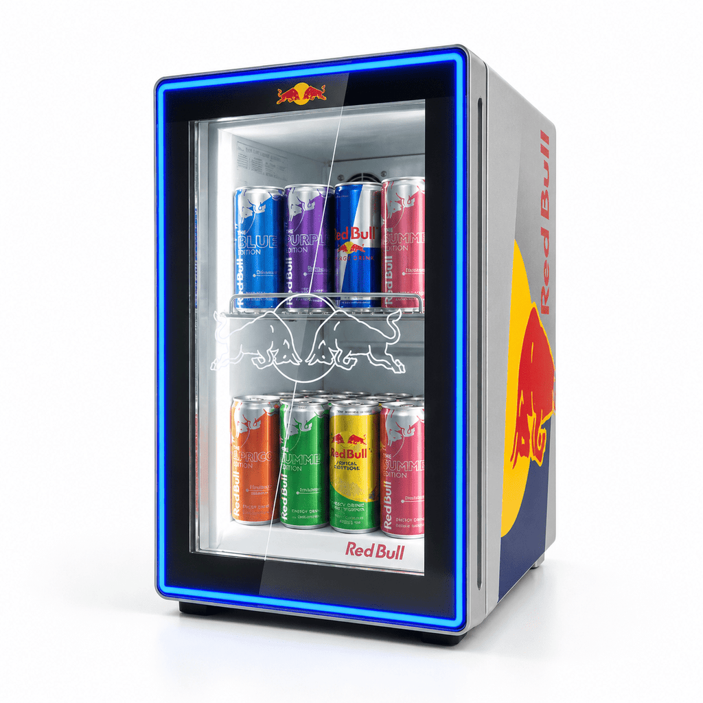 Mini Frigo Red Bull 24 Canettes pour Chambre et Bureau Gaming - Le Petit Frigo
