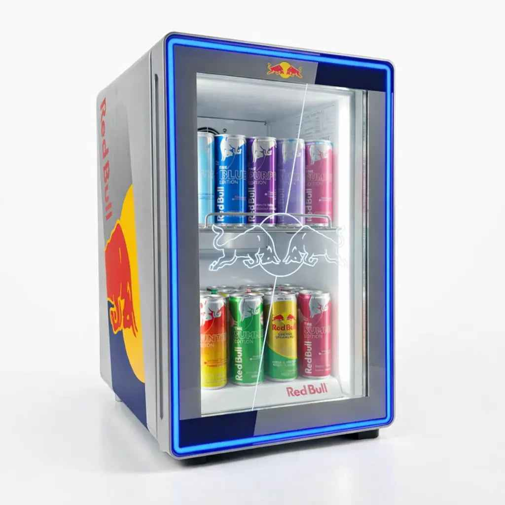 Mini Frigo Red Bull 24 Canettes pour Chambre et Bureau Gaming - Le Petit Frigo