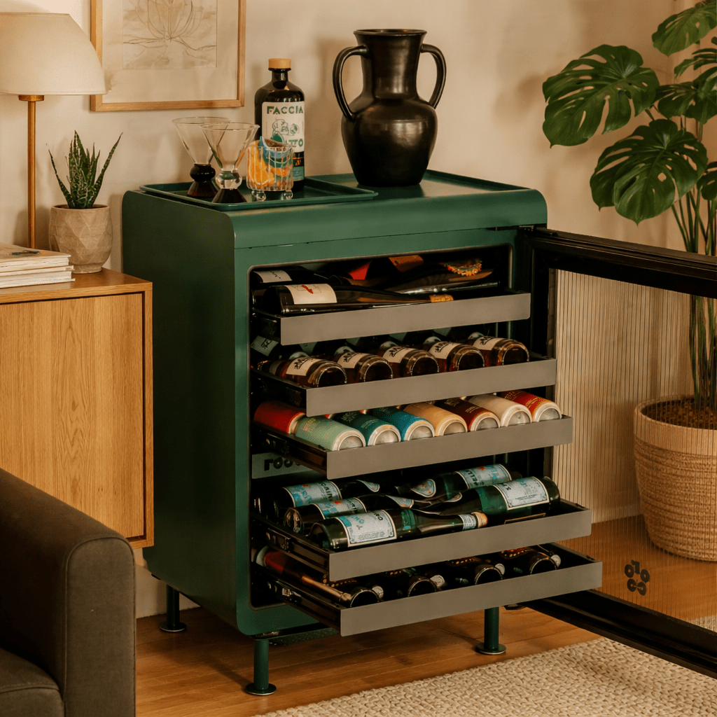 Frigo Rocco Vert – Design Intelligent - Le Petit Frigo