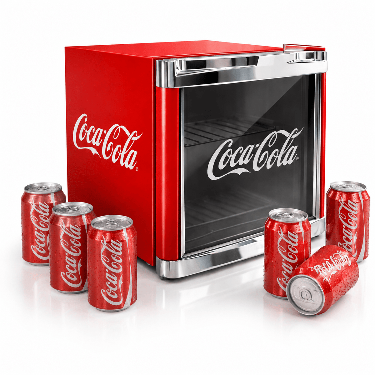 Mini Frigo Style Coca - Cola Vintage Rouge 48L – Frigo Compact Boissons - Le Petit Frigo